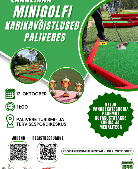 Minigolfi Karikavõistlus flaier